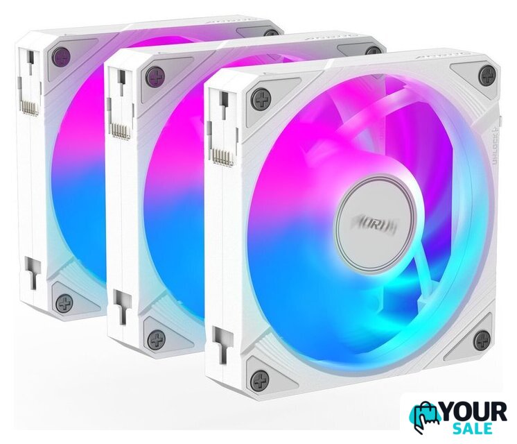 Комплект вентиляторов для корпуса Gigabyte Aorus EZ Chain Fan 120 Ice 3-Pack - Изображение №4 — Интернет-магазин Your Sale