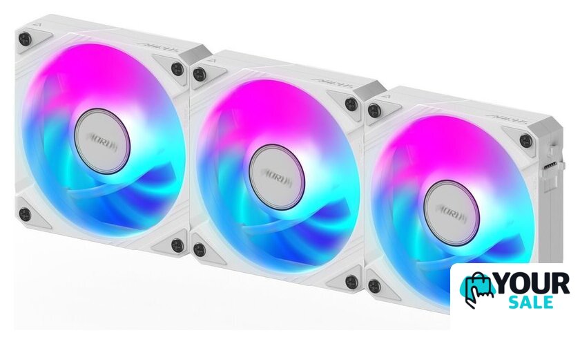 Комплект вентиляторов для корпуса Gigabyte Aorus EZ Chain Fan 120 Ice 3-Pack - Изображение №3 — Интернет-магазин Your Sale