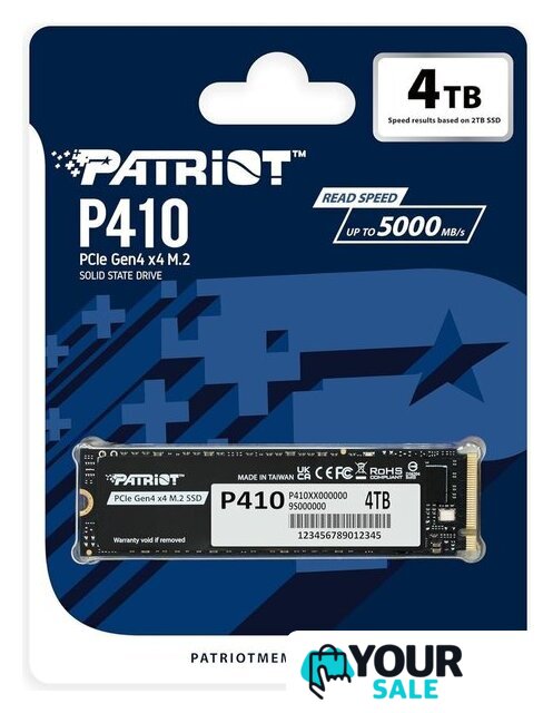 SSD Patriot P410 4TB P410P4TBM28H - Изображение №4 — Интернет-магазин Your Sale