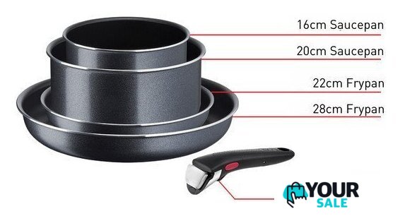 Набор сковород Tefal Ingenio XL Force L1589502 - Изображение №2 — Интернет-магазин Your Sale