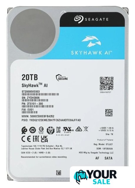 Жесткий диск Seagate SkyHawk AI 20TB ST20000VE003 - Изображение №1 — Интернет-магазин Your Sale