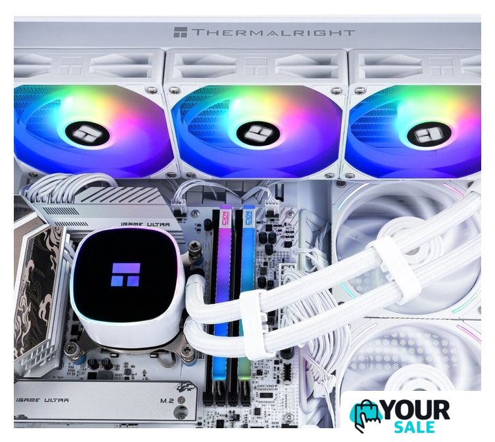 Система жидкостного охлаждения для процессора Thermalright Frozen Horizon 360 ARGB V2 (белый) - Изображение №6 — Интернет-магазин Your Sale