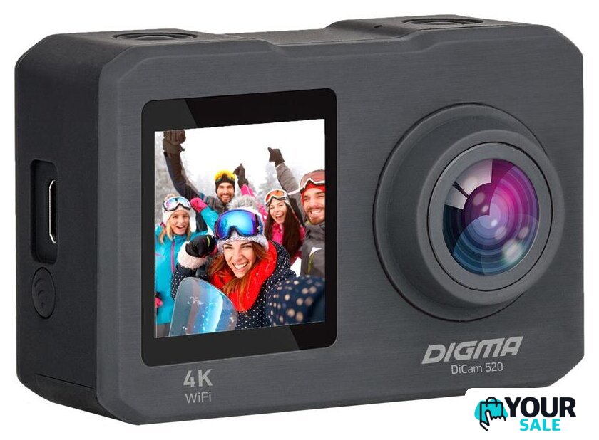 Экшен-камера Digma DiCam 520 - Изображение №2 — Интернет-магазин Your Sale