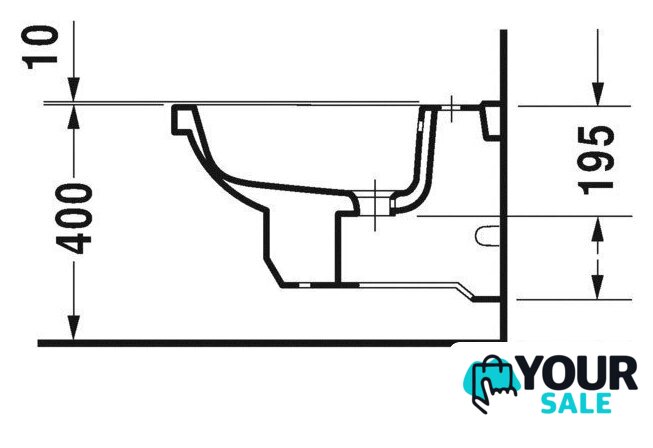 Биде Duravit 1930 Series [0266100000] - Изображение №2 — Интернет-магазин Your Sale