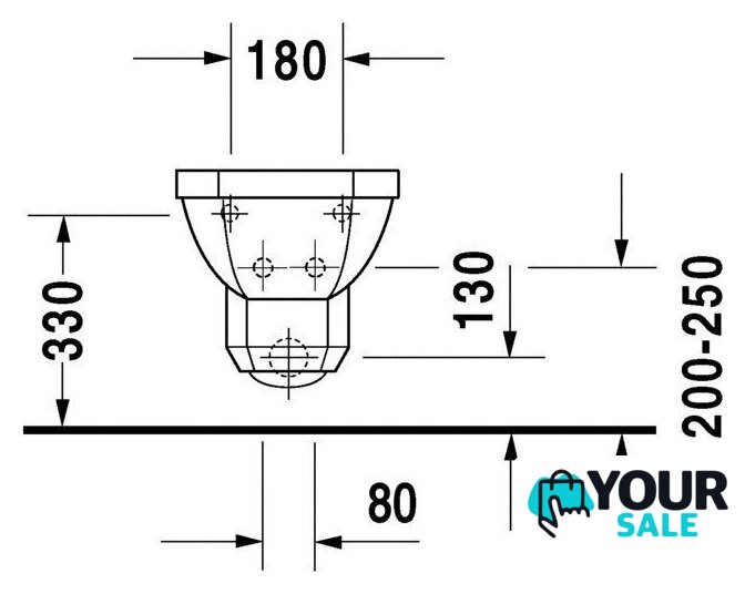 Биде Duravit 1930 Series [0266100000] - Изображение №4 — Интернет-магазин Your Sale