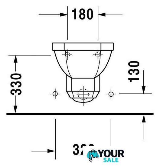 Биде Duravit 1930 Series [0266100000] - Изображение №5 — Интернет-магазин Your Sale
