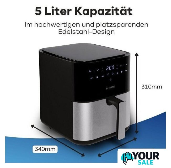 Аэрогриль (аэрофритюрница) Bomann FR 6069 H CB - Изображение №7 — Интернет-магазин Your Sale