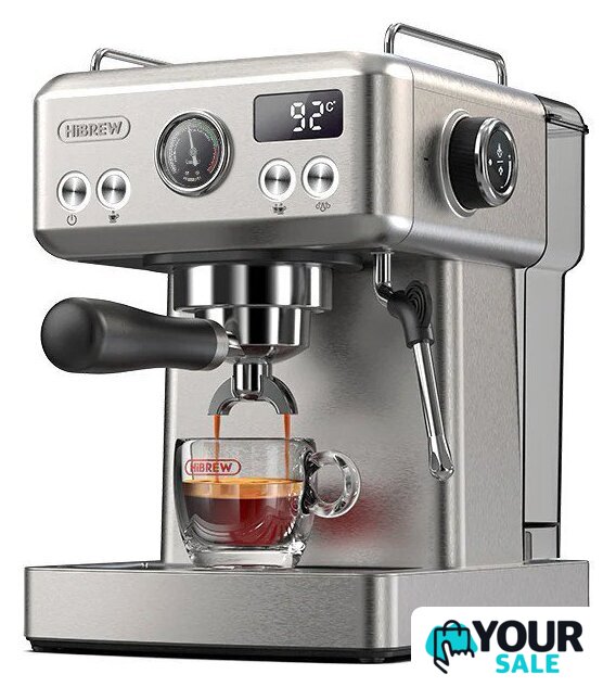 Рожковая кофеварка Hibrew H10A (серебристый) - Изображение №1 — Интернет-магазин Your Sale