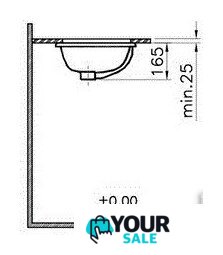 Умывальник Vitra S20 5474B003-0618 - Изображение №4 — Интернет-магазин Your Sale