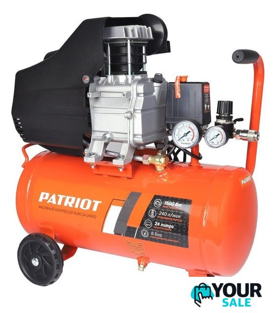 Компрессор Patriot Euro 24-240 K2 - Изображение №1 — Интернет-магазин Your Sale