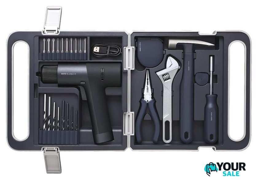 Дрель-шуруповерт HOTO 12V Brushless Drill Kit QWDZGJ001 (с АКБ, кейс, набор инструментов) - Изображение №1 — Интернет-магазин Your Sale
