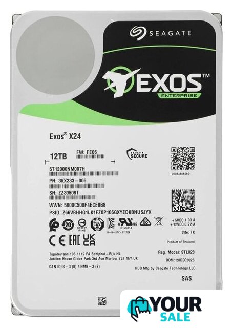 Жесткий диск Seagate Exos X24 12TB ST12000NM007H - Изображение №1 — Интернет-магазин Your Sale
