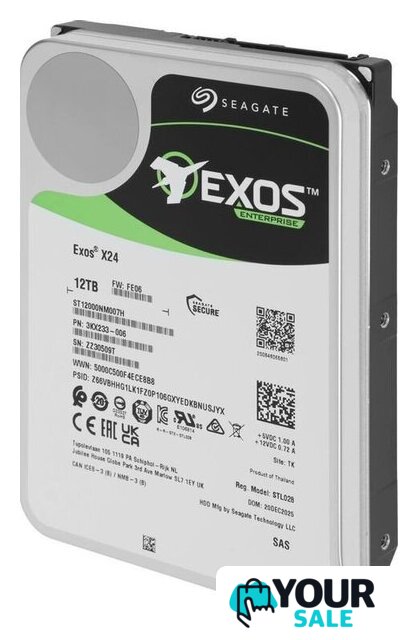 Жесткий диск Seagate Exos X24 12TB ST12000NM007H - Изображение №2 — Интернет-магазин Your Sale