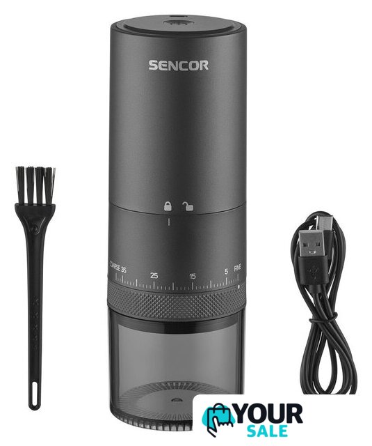 Аккумуляторная кофемолка Sencor SCG 4000BK - Изображение №1 — Интернет-магазин Your Sale