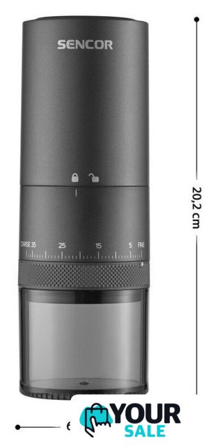 Аккумуляторная кофемолка Sencor SCG 4000BK - Изображение №3 — Интернет-магазин Your Sale