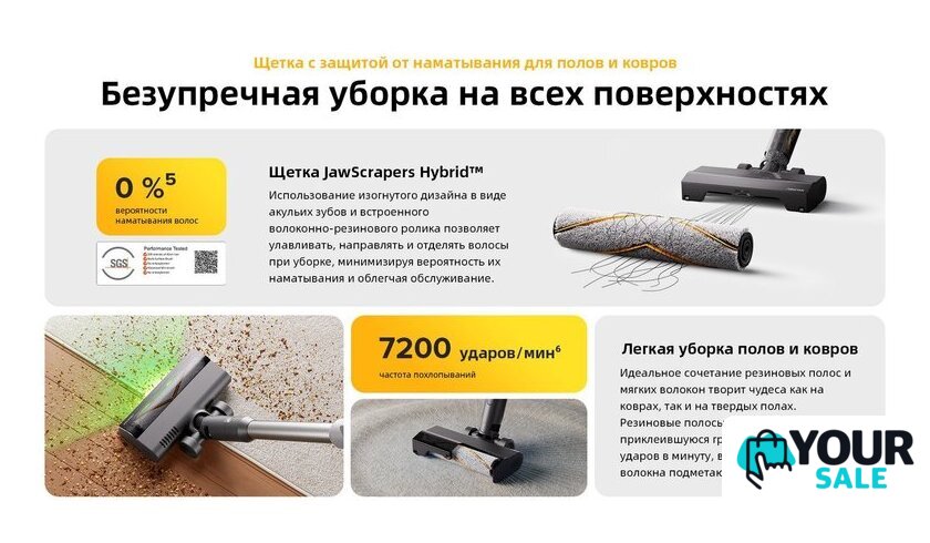 Пылесос Roborock H60 Pro (с евровилкой) - Изображение №37 — Интернет-магазин Your Sale