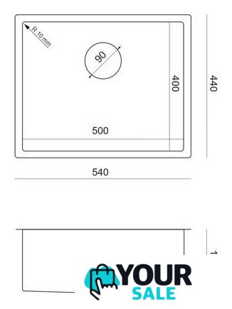 Кухонная мойка Quadron MF5444PVDBST1 - Изображение №5 — Интернет-магазин Your Sale