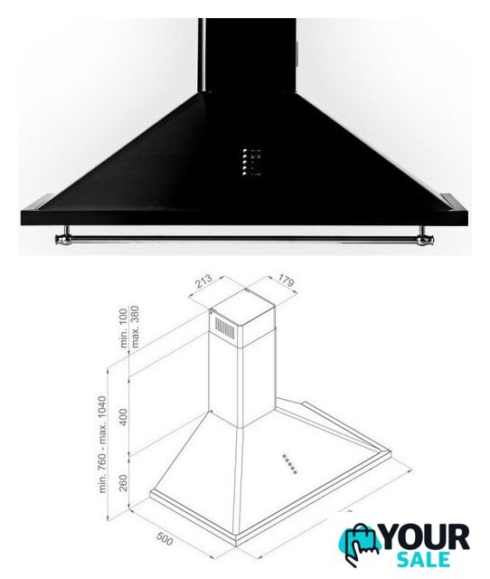 Кухонная вытяжка Vestfrost VE–90RSABK - Изображение №8 — Интернет-магазин Your Sale
