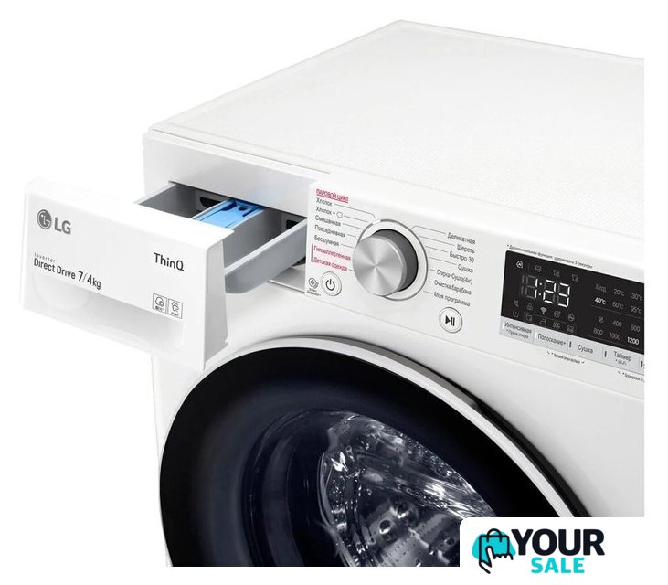 Стирально-сушильная машина LG F2V5HG0W - Изображение №6 — Интернет-магазин Your Sale