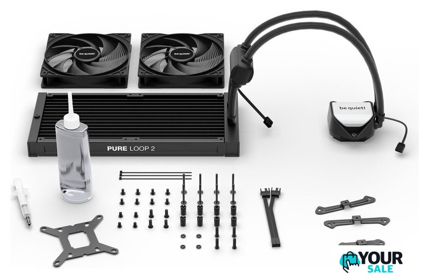 Система жидкостного охлаждения для процессора be quiet! Pure Loop 2 280mm BW018 - Изображение №6 — Интернет-магазин Your Sale