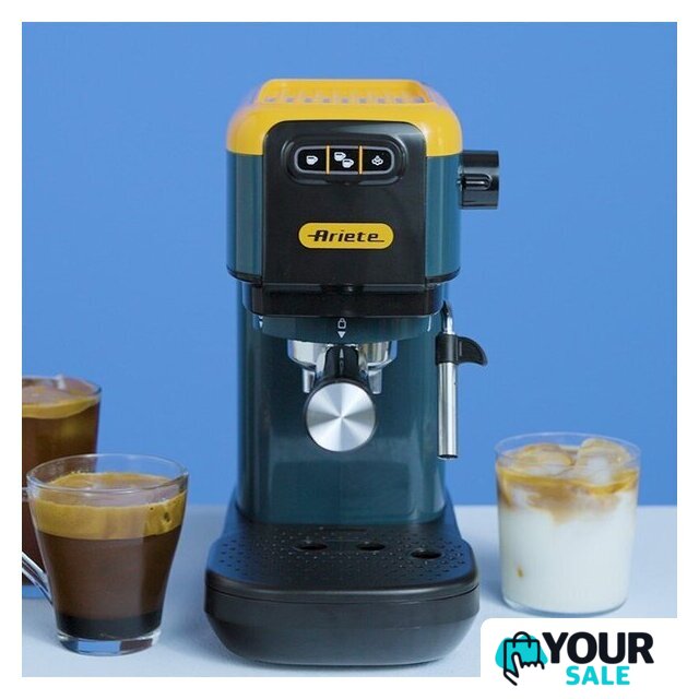 Рожковая кофеварка Ariete 1399/16 Mango Yellow - Изображение №7 — Интернет-магазин Your Sale