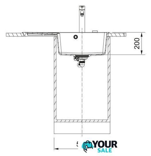 Кухонная мойка Franke Centro CNG 611-78 TL 114.0740.848 (оникс) - Изображение №4 — Интернет-магазин Your Sale