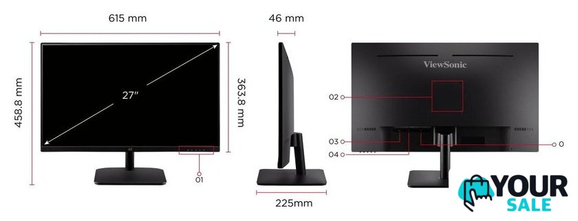 Монитор ViewSonic VA2732-H-2 - Изображение №8 — Интернет-магазин Your Sale