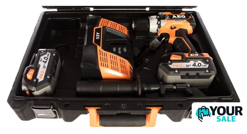 Ударная дрель-шуруповерт AEG Powertools BSB 18C2BL LI-402C 4935464097 (с 2-мя АКБ, кейс) - Изображение №2 — Интернет-магазин Your Sale