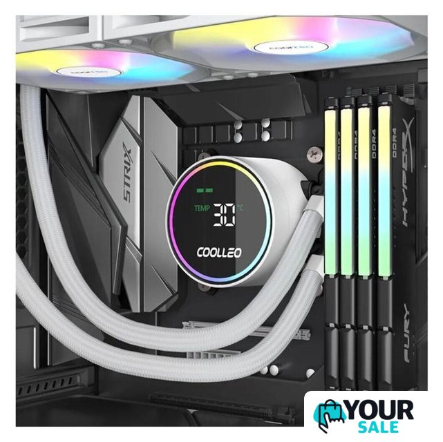 Система жидкостного охлаждения для процессора Coolleo Ice Fairy Dig 360 Lite (белый) - Изображение №5 — Интернет-магазин Your Sale