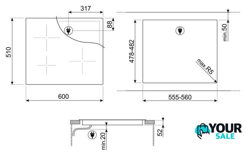 Варочная панель Smeg SI2641D - Изображение №7 — Интернет-магазин Your Sale