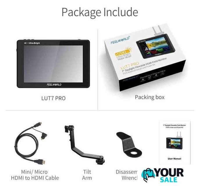 Накамерный монитор Feelworld LUT7 Pro 7