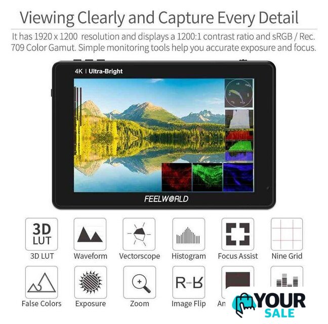 Накамерный монитор Feelworld LUT7 Pro 7