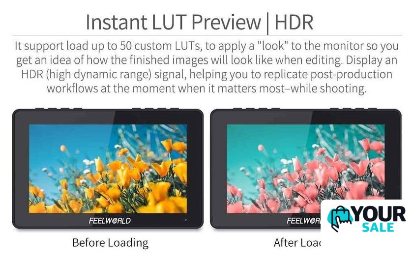 Накамерный монитор Feelworld LUT7 Pro 7