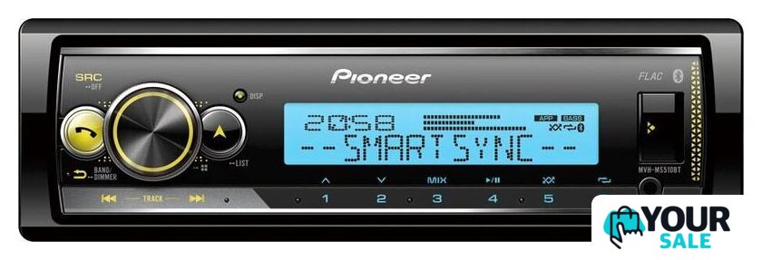 USB-магнитола Pioneer MVH-MS510BT - Изображение №2 — Интернет-магазин Your Sale