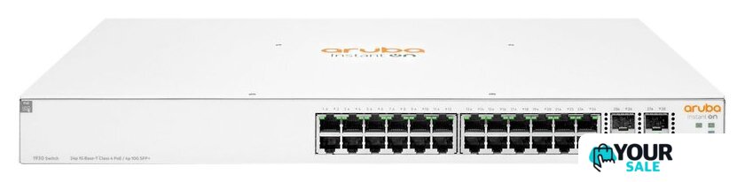 Управляемый коммутатор уровня 2+ Aruba Instant On 1930 24G Class4 PoE 4SFP/SFP+ 370W JL684B - Изображение №1 — Интернет-магазин Your Sale