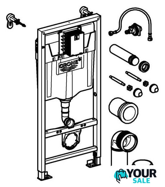 Инсталляция для унитаза Grohe Rapid SL WC 39750001 - Изображение №2 — Интернет-магазин Your Sale