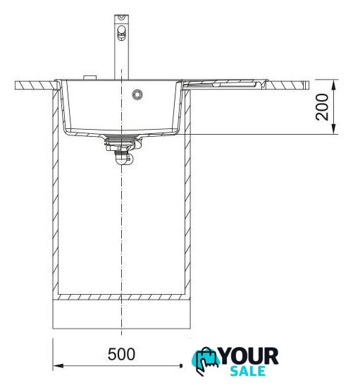 Кухонная мойка Franke Centro CNG 611-78 TL 114.0740.849 (оникс) - Изображение №4 — Интернет-магазин Your Sale