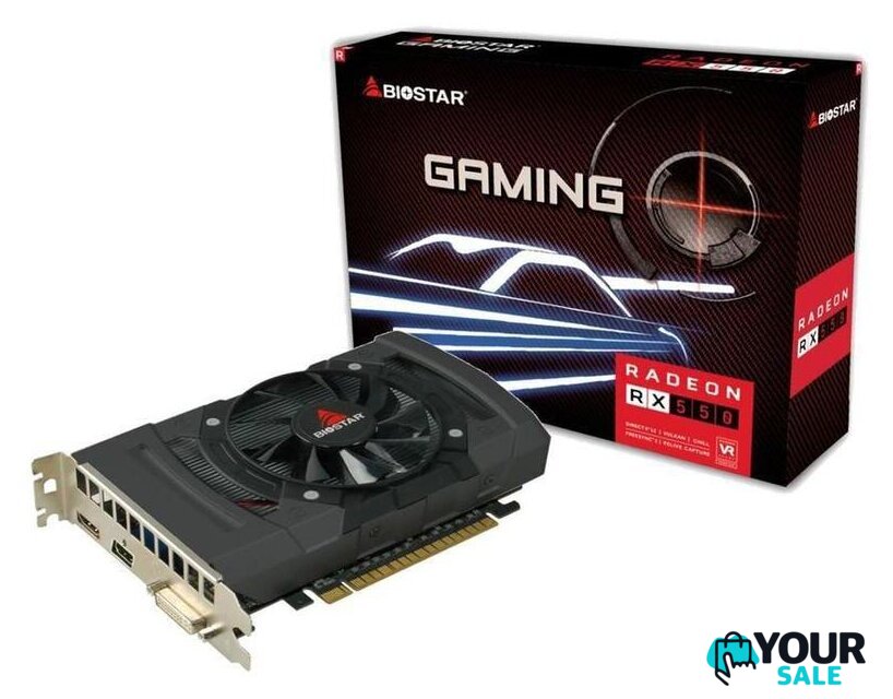 Видеокарта BIOSTAR Radeon RX 550 4GB GDDR5 VA5505RF41 - Изображение №1 — Интернет-магазин Your Sale