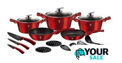 Набор кастрюль Berlinger Haus Burgundy Metallic Line BH-7030 - Изображение №1 — Интернет-магазин Your Sale