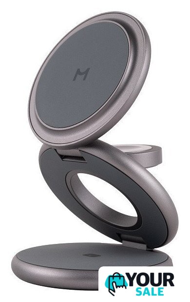 Беспроводное зарядное Magssory Disc Signature Edition 3 в 1 для Samsung WCH053 (серый) - Изображение №1 — Интернет-магазин Your Sale