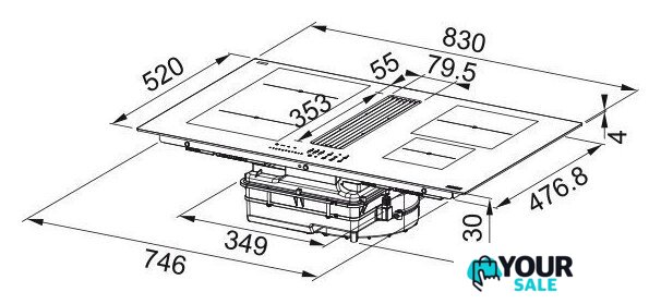 Варочная панель Franke Maris 2gether Minimal Black FMA 8381R HI 340.0705.337 - Изображение №5 — Интернет-магазин Your Sale
