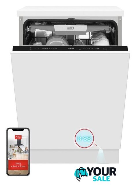 Встраиваемая посудомоечная машина Amica DIM66C7ELOCqT - Изображение №1 — Интернет-магазин Your Sale