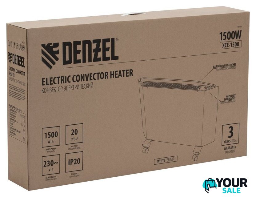 Конвектор Denzel XCE-1500 98131 - Изображение №26 — Интернет-магазин Your Sale