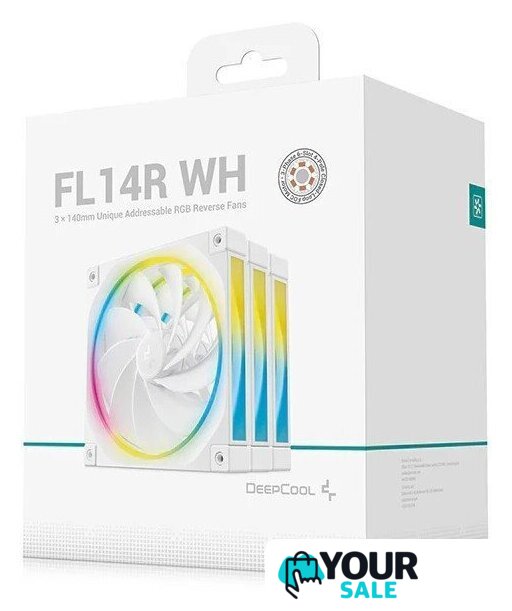 Комплект вентиляторов для корпуса DeepCool FL14R WH 3 IN 1 R-FL14R-WHAPN3-G - Изображение №6 — Интернет-магазин Your Sale