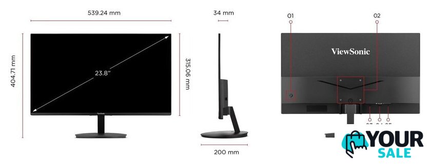 Монитор ViewSonic VA24E1-H - Изображение №11 — Интернет-магазин Your Sale