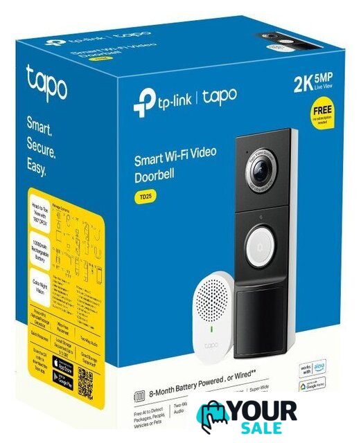 Умный дверной звонок TP-Link Tapo D235 - Изображение №7 — Интернет-магазин Your Sale