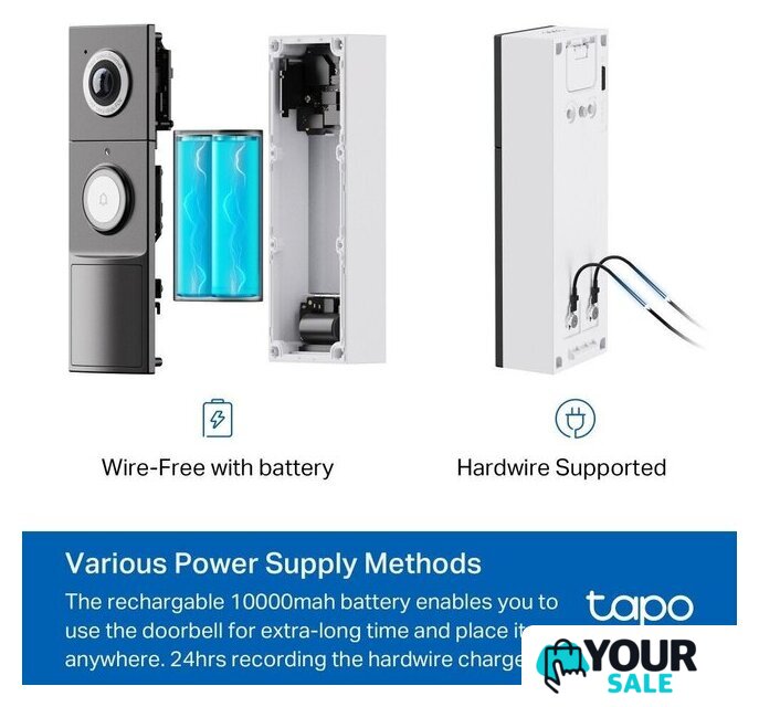 Умный дверной звонок TP-Link Tapo D235 - Изображение №3 — Интернет-магазин Your Sale
