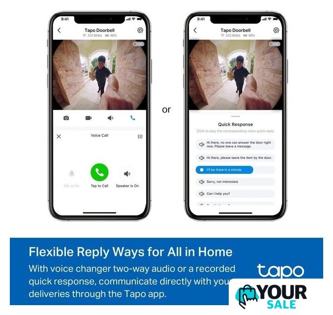 Умный дверной звонок TP-Link Tapo D235 - Изображение №5 — Интернет-магазин Your Sale