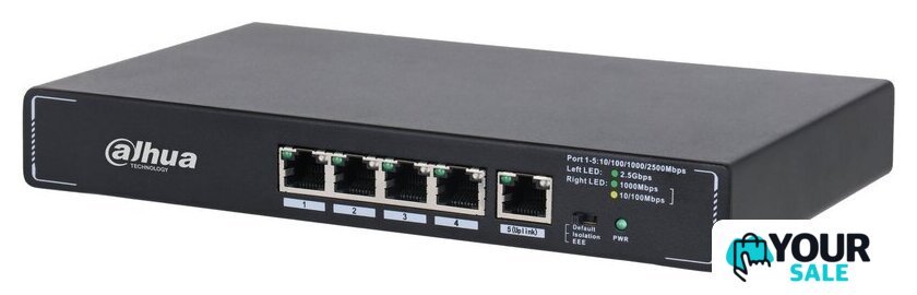 Неуправляемый коммутатор Dahua DH-SMG1005 - Изображение №2 — Интернет-магазин Your Sale