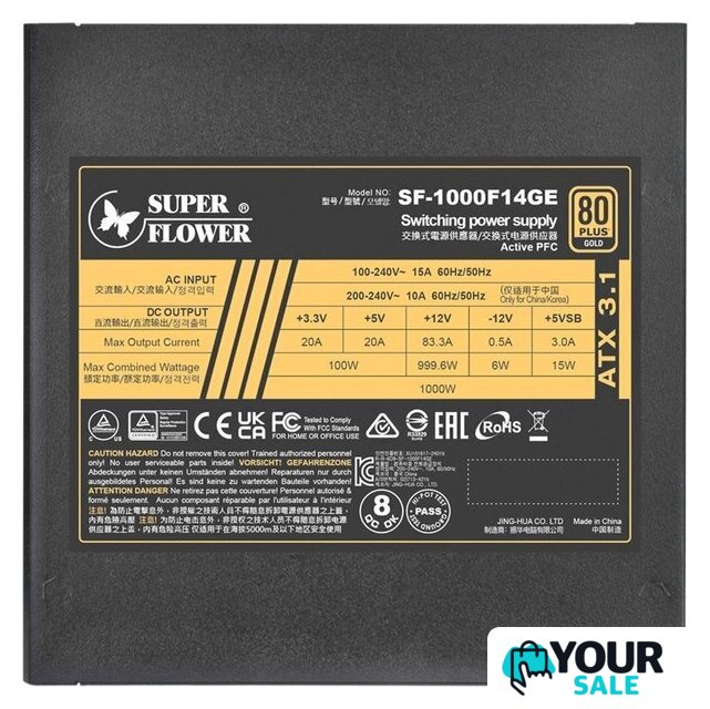 Блок питания Super Flower Leadex III Gold Up ATX 3.1 1000W SF-1000F14GE - Изображение №4 — Интернет-магазин Your Sale